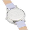 Fieldwork Lovely Analog Watch with Silver Leather Strap, GY044-3, Women's, Purple