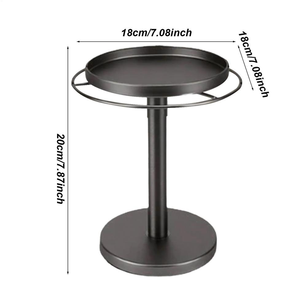 Вращающийся на 360 градусов органайзер для хранения солнцезащитных очков держатель для солнцезащитных очков из нержавеющей стали с подносом подставка для демонстрации нескольких очков для столешницы чёрный 4333₽