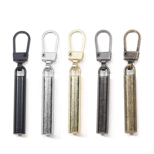 5/10 Stück Abnehmbare Metall-Reißverschlussanhänger Reißverschluss-Schieberkopf Reißverschluss-Zuglasche DIY Nähen Taschen Daunenjacke Reißverschlüsse Schieber Reparatursets