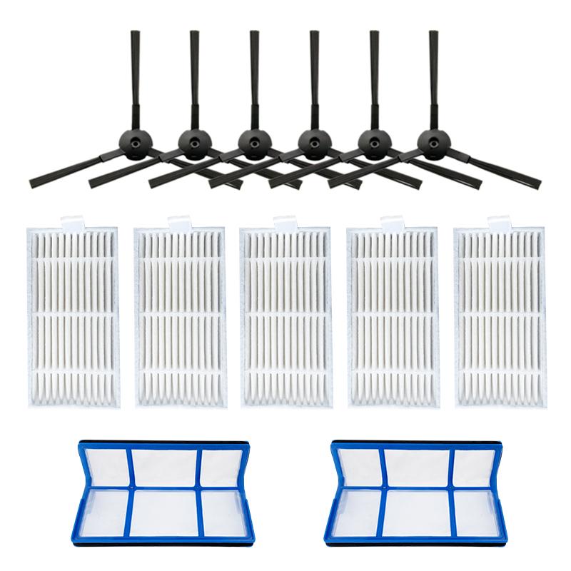 Compatible for GRIXX KK8 / NERBVAC2 Replacement Side Brush Hepa Filter Primary Filter Kit Robot Vacuums Spare Part Accessory