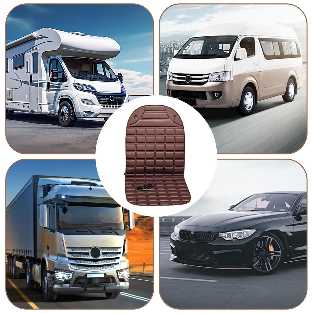 Heated Car Seat Cushion 12V Auto Warming Supplies Electric Auto Seat Heater For Cars Trucks SUVs RVs Drivers Travelers Winter