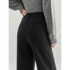 Women's Petite High-Waist Wool Blend Cropped Wide-Leg Pants