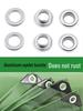 12MM Aluminum Button Eyelet Rivet for Bags, Clothing, DIY Projects, and Rainproof Tents.
