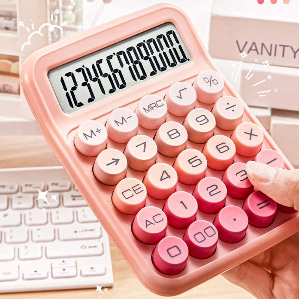 Large Display 12 Digit Calculator Gradient Color Scientific Calculator  Office Financial Use