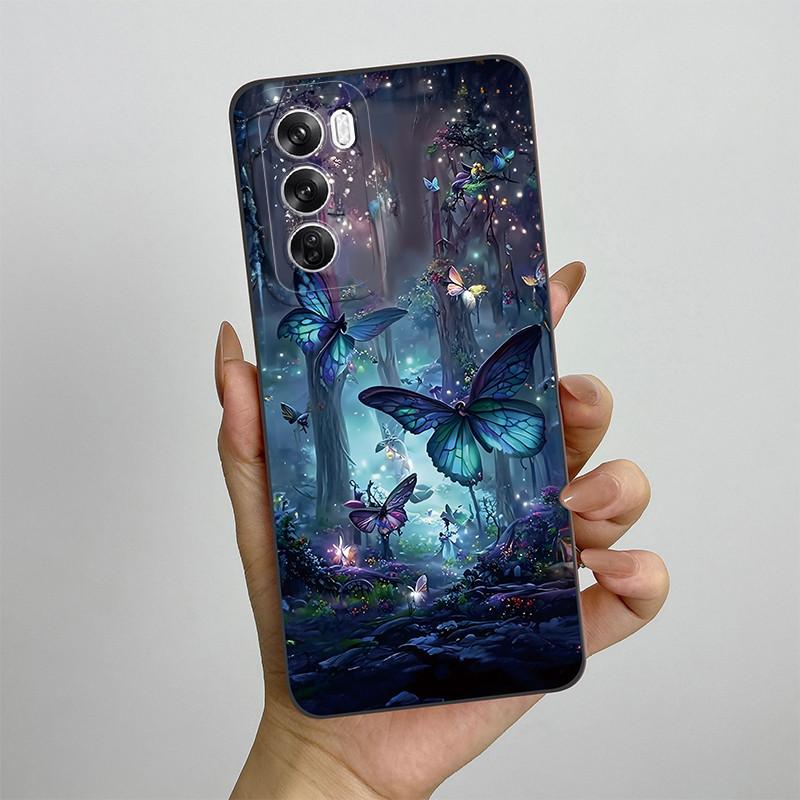 For OPPO Reno 12 CPH2625 Reno12 Pro Phone Case 12pro 5G CPH2629 Love Heart Silicone Soft Shockproof Back Cover Protective Shell