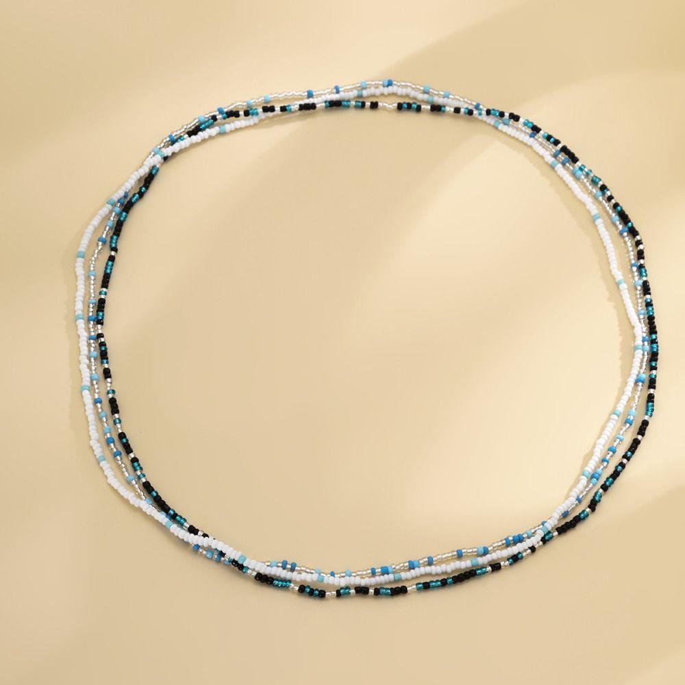 Colorful Rice Bead Waist Chain Body Jewelry Body Chain Jewelry Sweet Belly Chain Women