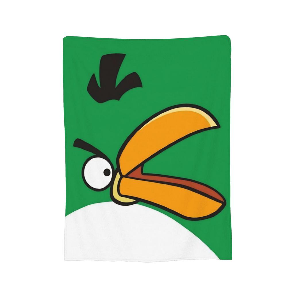 A-Angry Anime B-Birds Games Red Fleece Throw Blankets Blanket for Bedding Car Super Warm Bedspread,