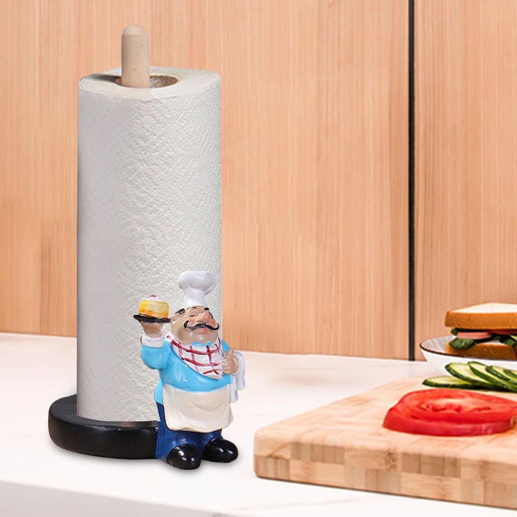 Chef Decor Statue, Chef Figurine, Cute Novelty Cooking Chef Ornament, Chef Sculpture for Tabletop Shop Decor Tabletop