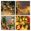 Christmas Tree Led Snow Globe Bulb String Lights For Indoor Outdoor White Warm