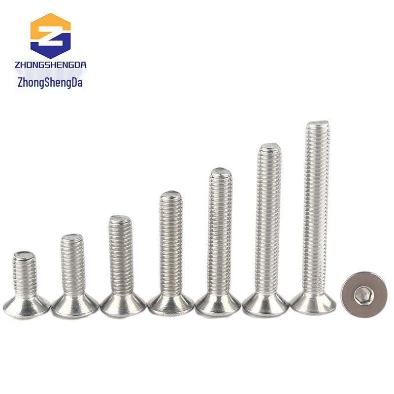 M2-M6 304 Stainless Steel Countersunk Hex Head Screw