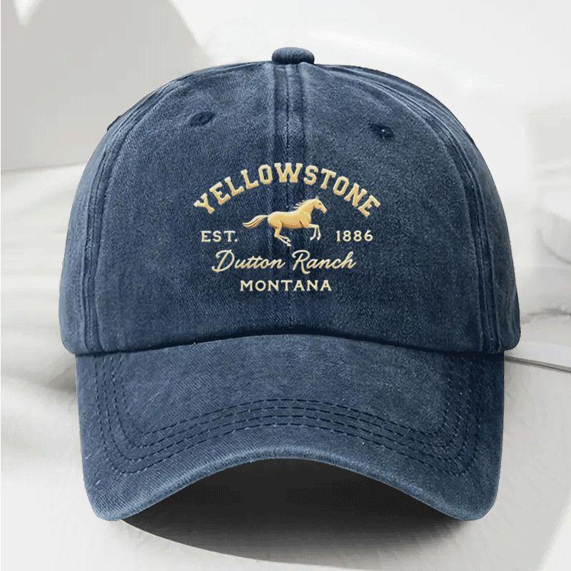 Printed Year of the Horse Hat Men's and Women's Baseball Caps Versatile Men's Hats Outdoor Peaked Hats Sun Hats
