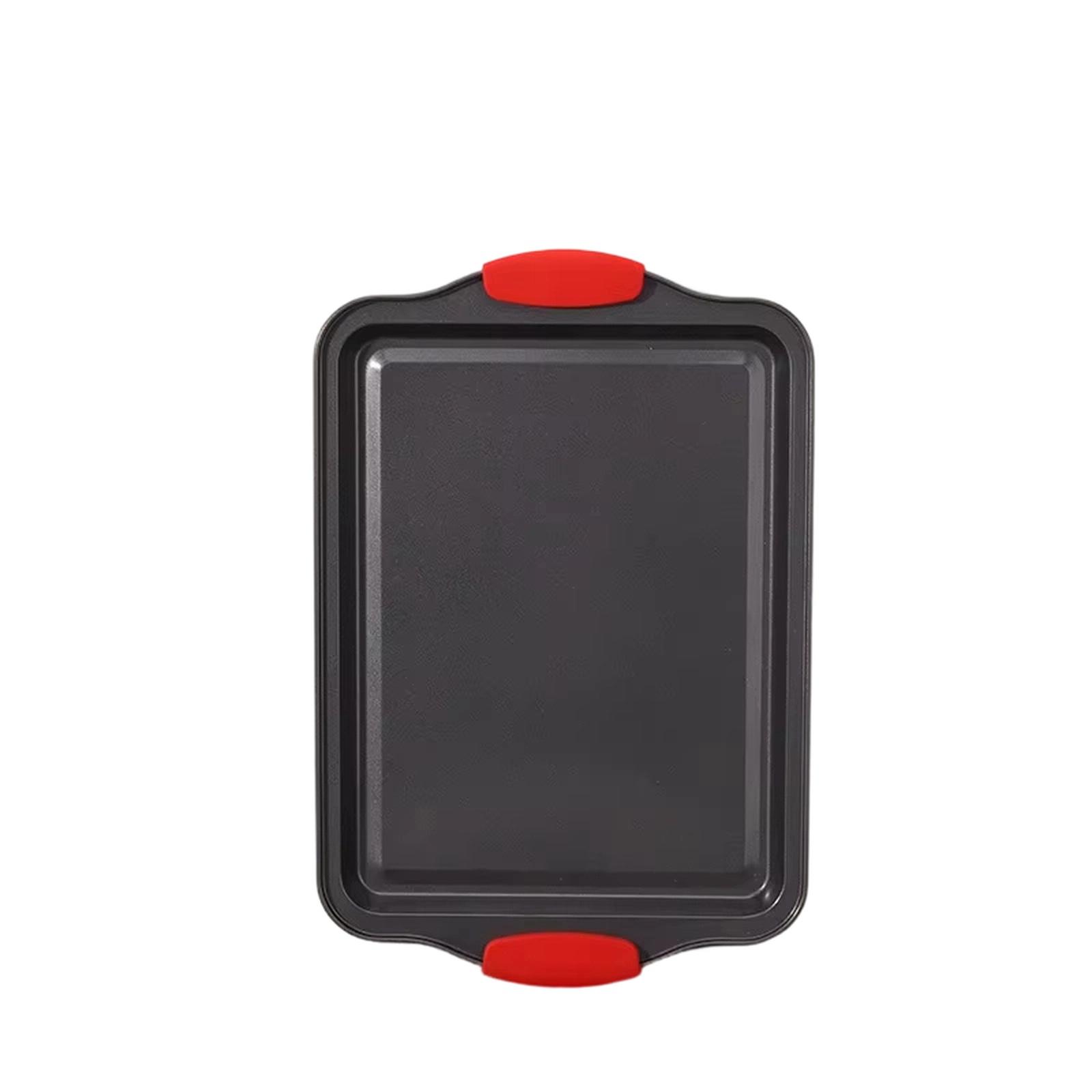 

Nonstick Baking Pan Cookie Sheet Rectangular Bakeware for Oven чёрный