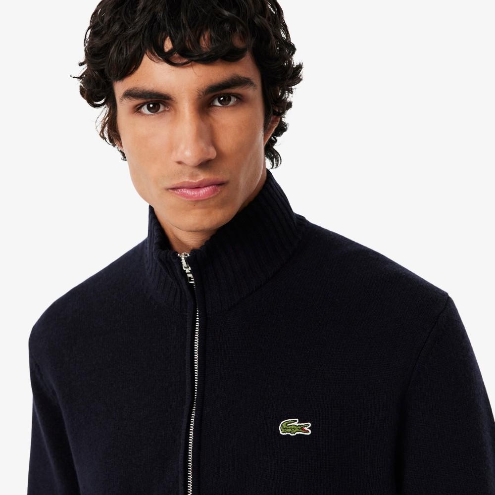 [Lacoste] Men's Wool Full-Zip Cardigan AH5181-55N166