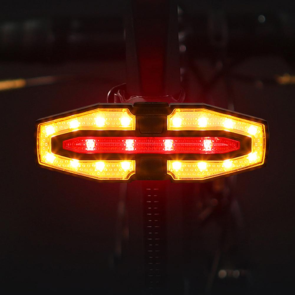 Solar LED Fahrrad Blinker Rücklicht mit Blinkern Fahrrad Warnleuchte Fernbedienung Tragbares Fahrradrücklicht für Nachtfahrten