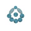 9pcs White Mother of Pearl   Key Button Inlays for  Celsius AltoCelsius Soprano Sax Saxophone
