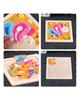 TOYS & TOTS 9Pcs Wooden Cartoon Animals Jigsaw Puzzle Learning Education Panel Kids Toys