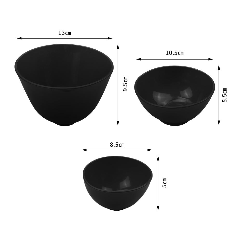 3pcs L/M/S Soft Rubber Bowl For Plaster Alginate Dental Mixing Bowl Plastic Flexible Silicone Mixed Gypsum Bowl Dentistry Tools