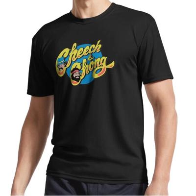Neues Cheech & Chong Klassisches Textlogo Schwebendes Logo T-Shirt Lustig Größe S bis 5XL