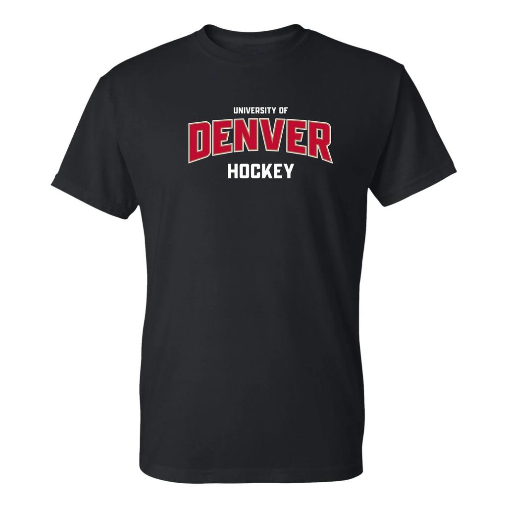 UGP Campus Apparel NCAA University Denver Arch Logo Hockey Sports Team T-Shirt