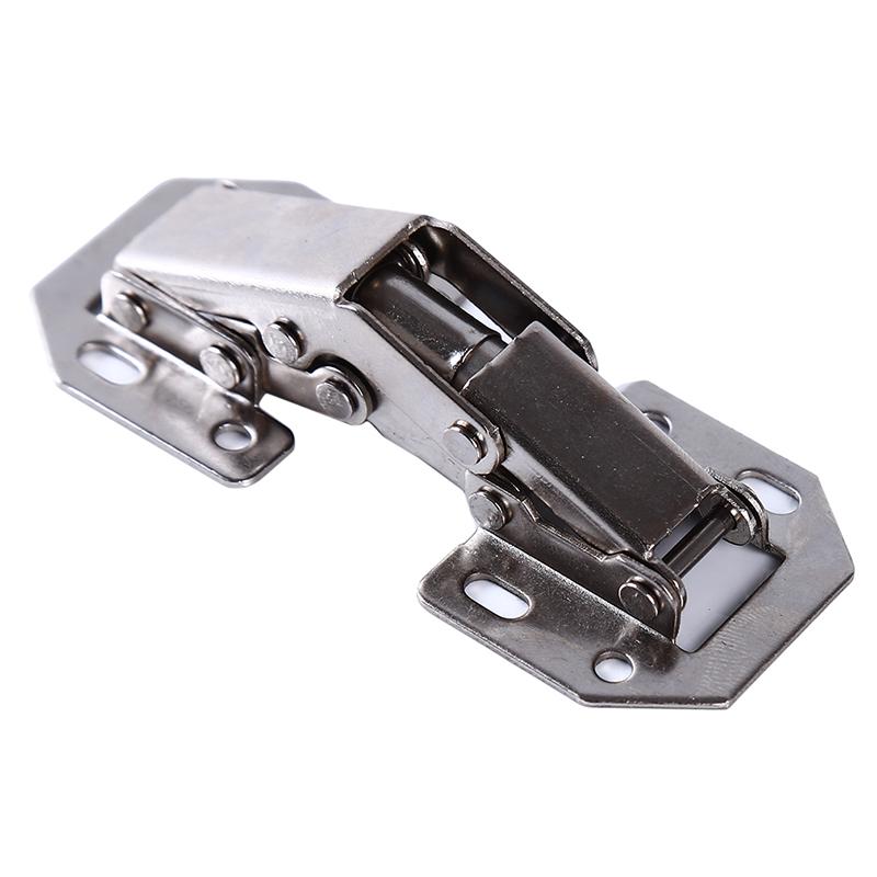 4/10pcs Cabinet Hinge 90 Degree 3/4in No-Drilling Hole Cupboard Door Hinges Soft Close With Screws Furniture Hardware