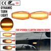 For Hyundai Elantra Sonata Coupe KIA Sportage Rio Sedona LED Dynamic Car Blinker Side Marker Turn Signal Light Lamp Accessories