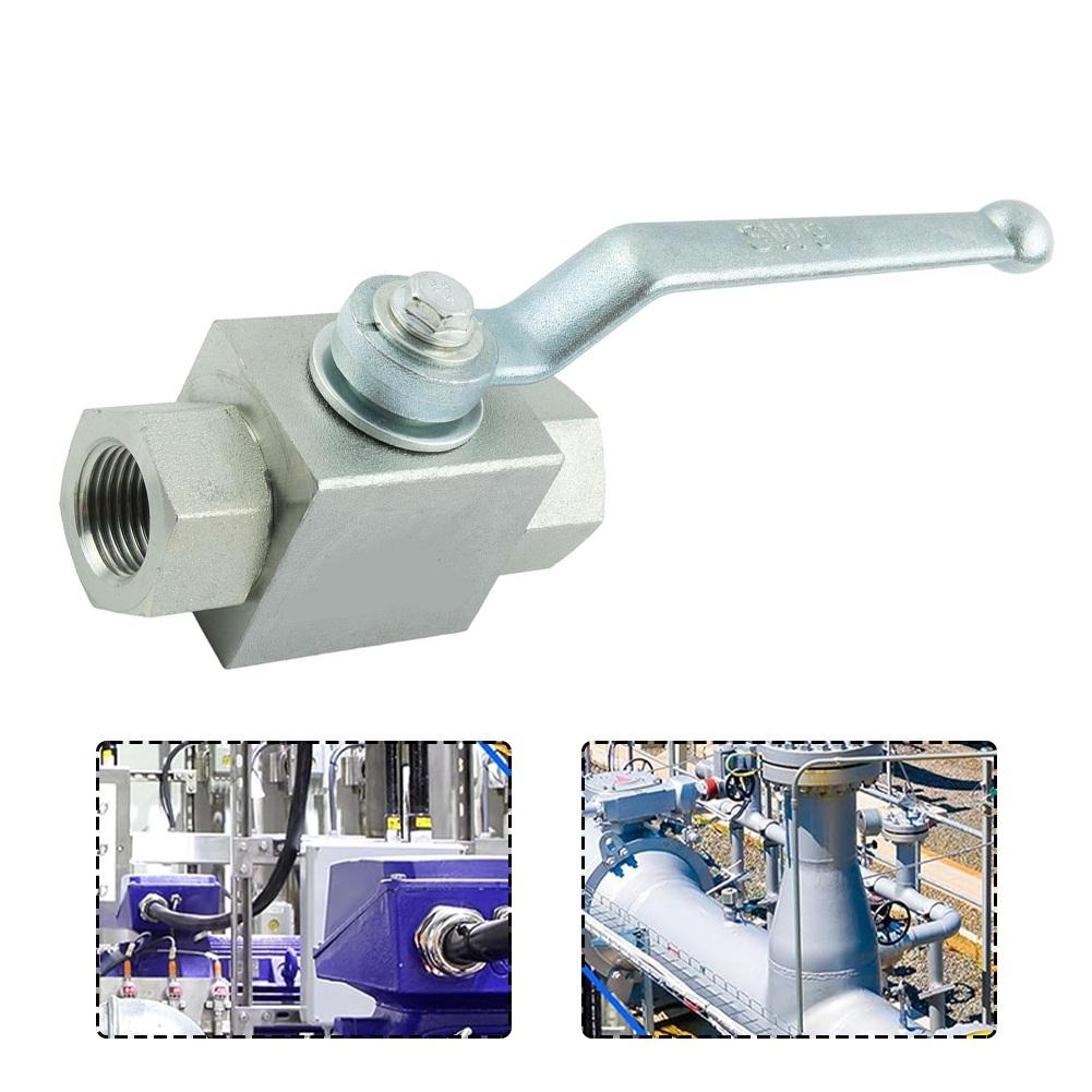 1pc Hydraulic Ball Valve 1/4 3/8 1/2 3/4 NPT Thread 2Way ShutOff Valve High Pressure Hydraulic Valve For Hydraulic Applications