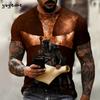 Vintage Templerritter 3D-Druck T-Shirt Kinder Sommer Kinder Kurzarm-T-Shirt Jungen und Mädchen T-Shirts Streetwear Y2k Kleidung