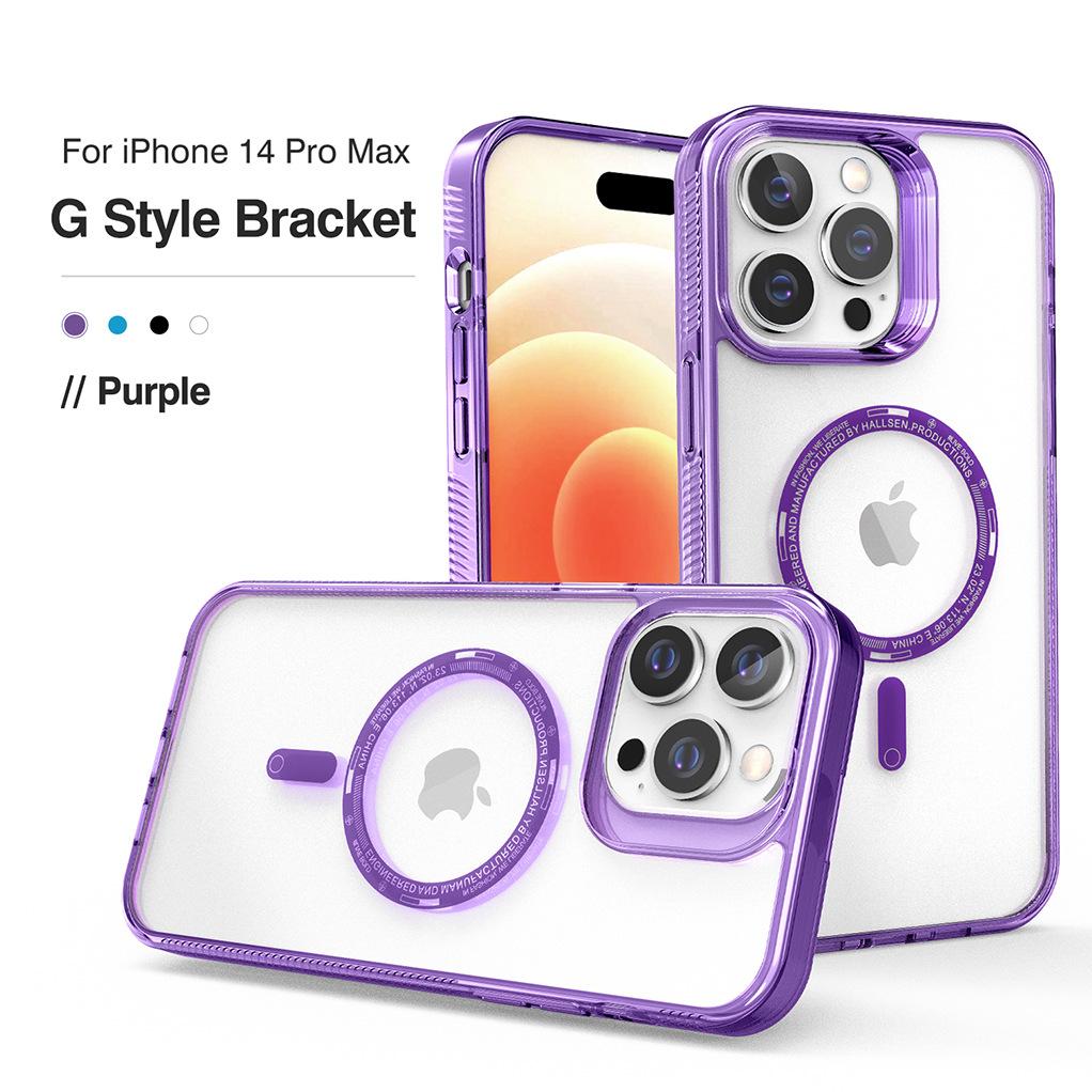 The New Model Is Suitable for Iphone16pro with Built-in Magnetic Mobile Phone Case, Apple 15/14 Transparent Magnetic Mobile Phone Case.