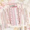 40sheets/1pack Kawaii Scrapbook Stickers Retro DIY Decoration Lace Trim Stickers Exquisite Self-adhesive DIY Journal Stickers