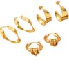 Elegante Titanstahl Seilzwirn Creolen – Stilvoller Edelstahlschmuck für Damen