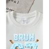 European sizes Kids' Casual Printed Round Neck Pullover, Kids' Round Neck Sweatshirt with Fashion 67 Theme Feature Print for Kids