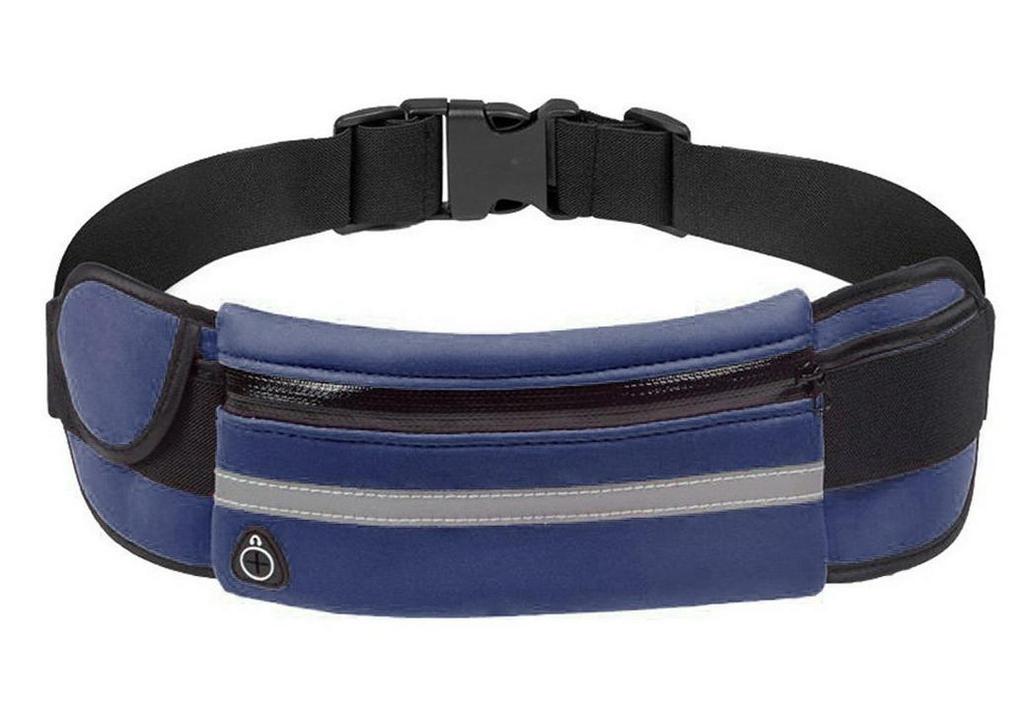 Unisex Waterproof Fitness Waist Bag for Running and Cycling with Phone and Water Bottle Storage