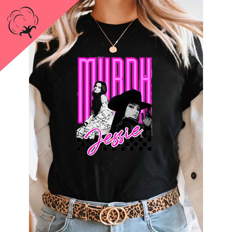 Women Clothing Jessie Murph Fan Gifts Short Sleeve T Shirt Country I Got A Thing for The Wild Ones Country Music Popular Shirt S