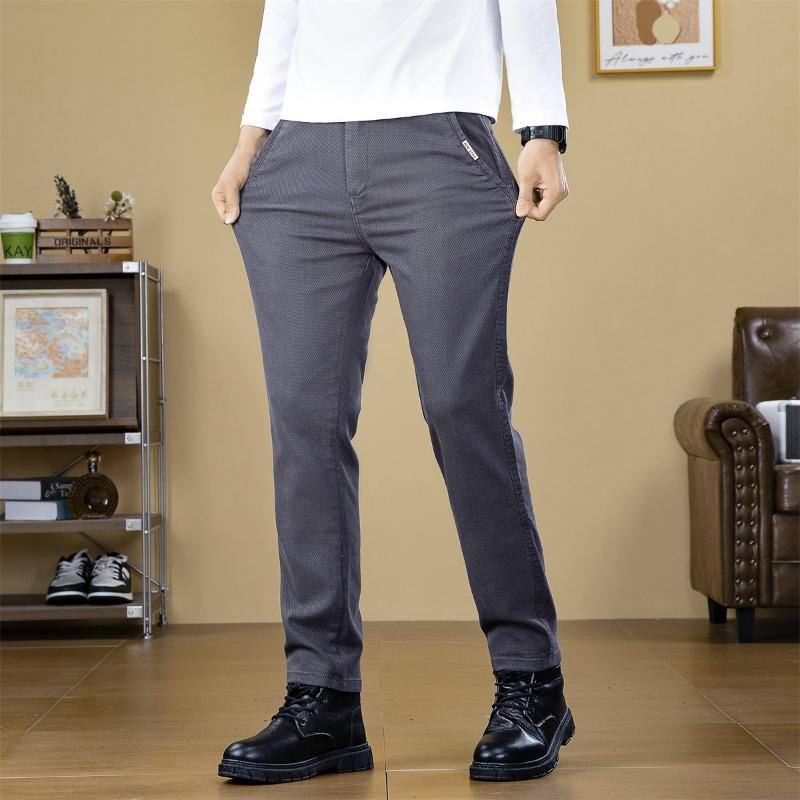 Autumn and Winter Casual Pants Men's Straight Versatile Simple Pants Fashion Men's Business Leisure Trend Men's Straight Trousers