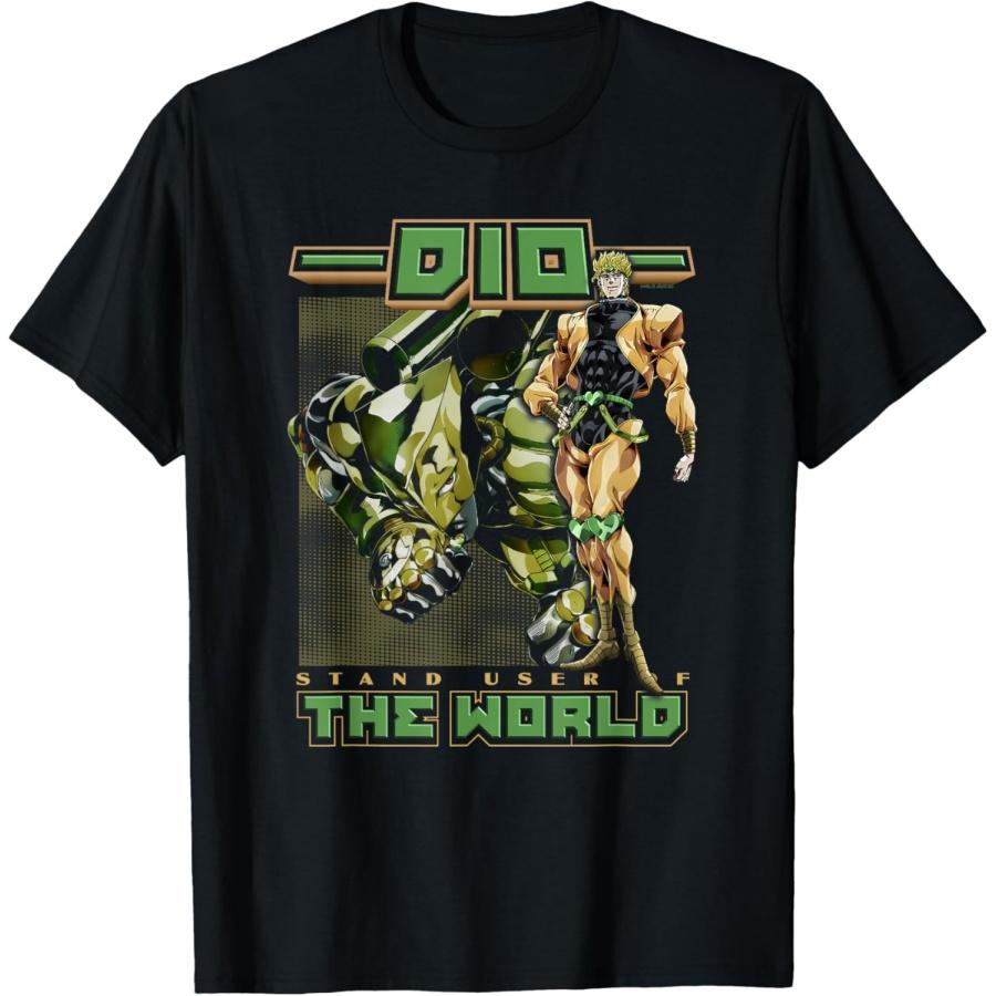 

JoJo s Bizarre Adventure DIO Пользователь Стенда Мира Аниме Футболка S чёрный