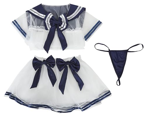 [TOKYO GOODS MARKET] [PureAribon] Sailor-Style See-Through Separate Costume (XL)