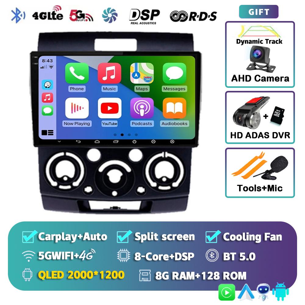 Android 14 Car Radio For Ford Everest Ranger Mazda BT50 BT-50 2006 2007 2008 - 2010 GPS Multimedia Video Player Head Unit Stereo
