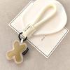 Exquisite Leather Keychain: 26 English Letters - Simple Couple Style Bag Charm, Ideal Small Gift