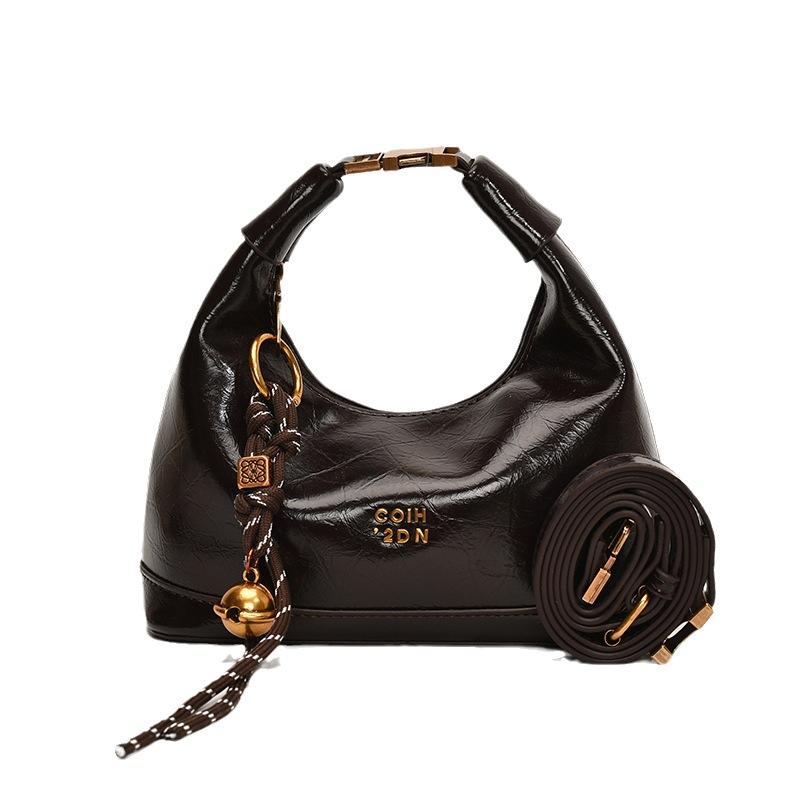 Bag women's 2025 new high-end niche autumn and winter texture shoulder messenger bag women's popular portable dumpling bag