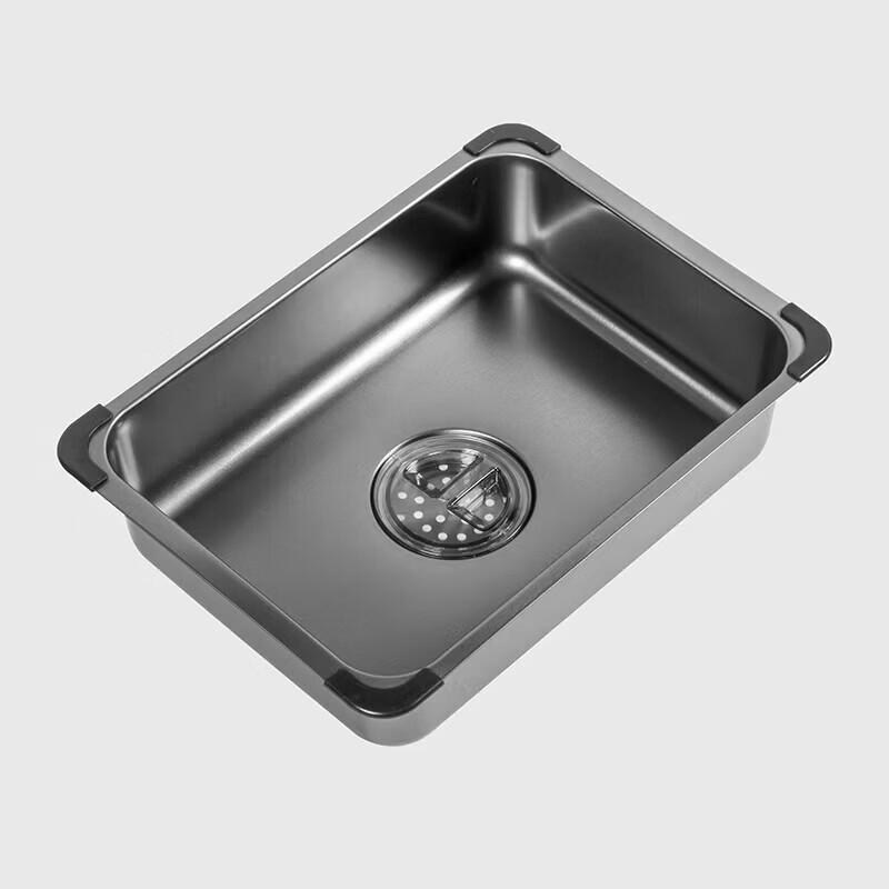 CHENDU Nano Black Stainless Steel Basin-in-Basin Kitchen Sink