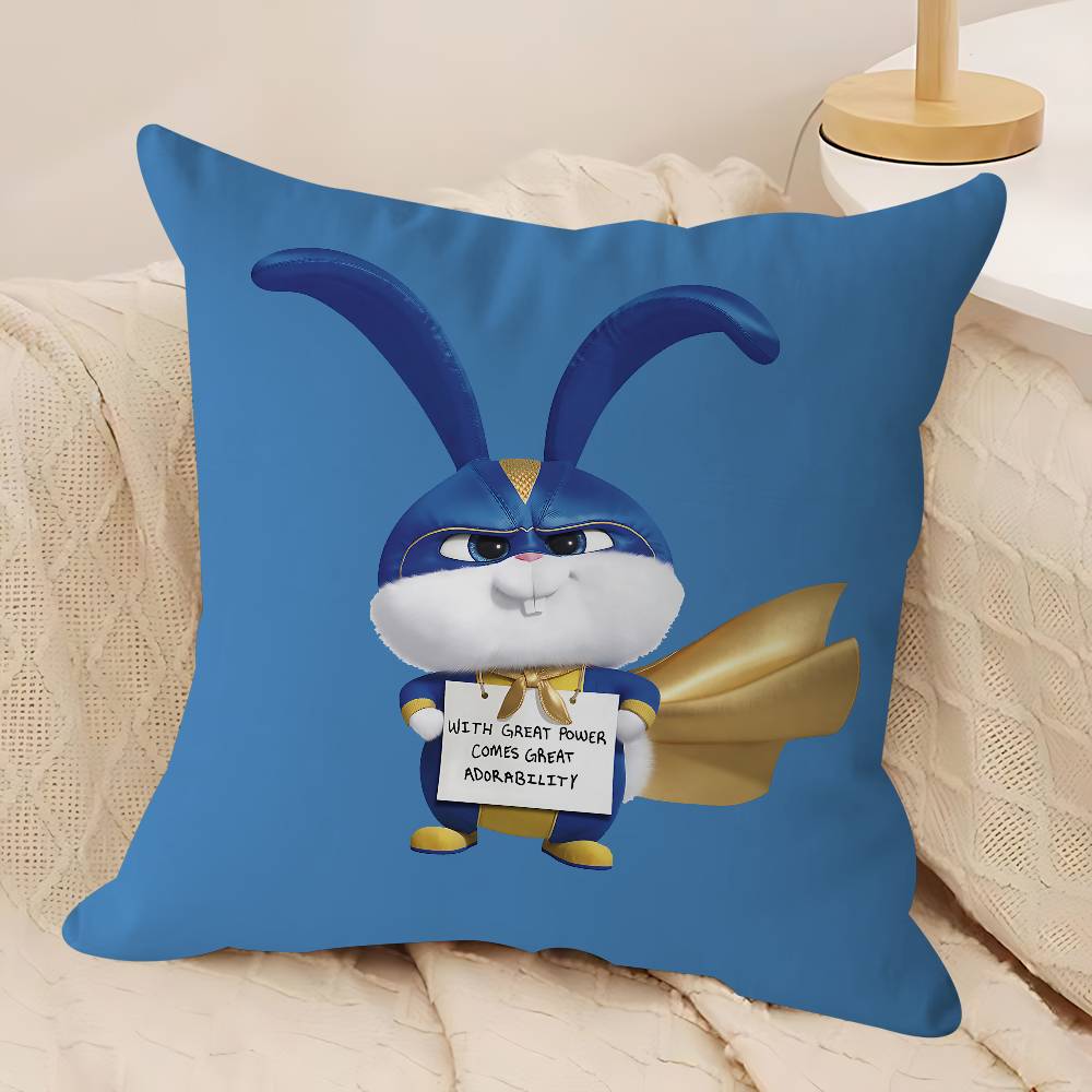 

The S-Secret Life Of Pets Cushion Cover Pillowcase Upholstery Sofa Throw Pillow Home Decor Pillowcas 12x12Inch