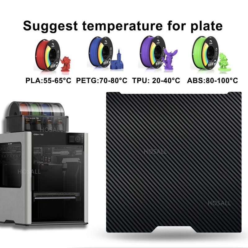 355x346mm Build Plate for Bambu Lab H2S/H2D/H2D Laster Full Combo/H2D AMS Combo Plate Print Bed for Bambulab H2D 3D Printers