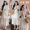 Spring/Summer 2026 Korean Plus Size Patchwork Maternity Dress