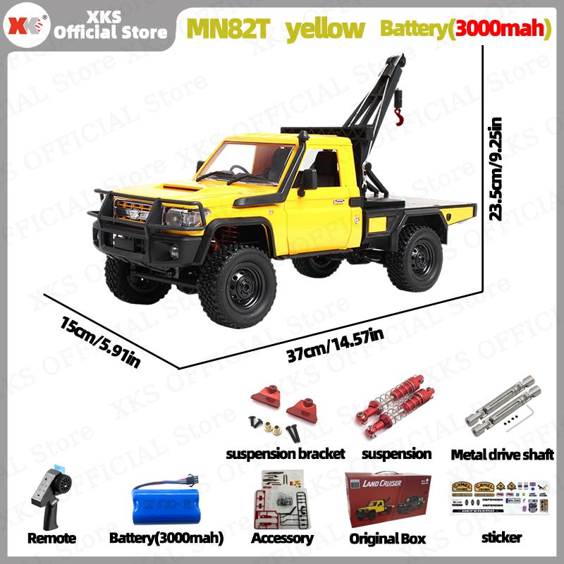 Xks Mn82T Lc79 1:12 Scale Rc Car 4Wd 2.4G Remote Control Pickup Crane - Off-Road Climbing Toy For Kids Christmas Gift