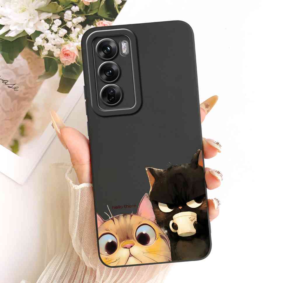 For Oppo Reno12 Pro 5G Case CPH2629 New Fashion Painted Cover Soft Phone Case For Oppo Reno 12 Reno12 Pro Back Cover Coque