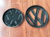 BAJH3 2025 Hot Black 13.5CM Front & 11CM Rear Emblems with Carbon Fiber Pattern for Volkswagen MK7 GTI Golf Replacement