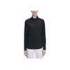 Fila Solid Color Casual Long Sleeve Knit Top Women Tops Black A11W215215F-BK