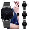 Wrist Quartz Analog Watch Men Stainless Steel Buckle Casual Pendant Accessories