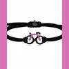 Exclusive Bicycle Themed Bracelet - Personalized Sports Cycling Jewelry - Pink Pendant Accessories - Ideal Couple Gift