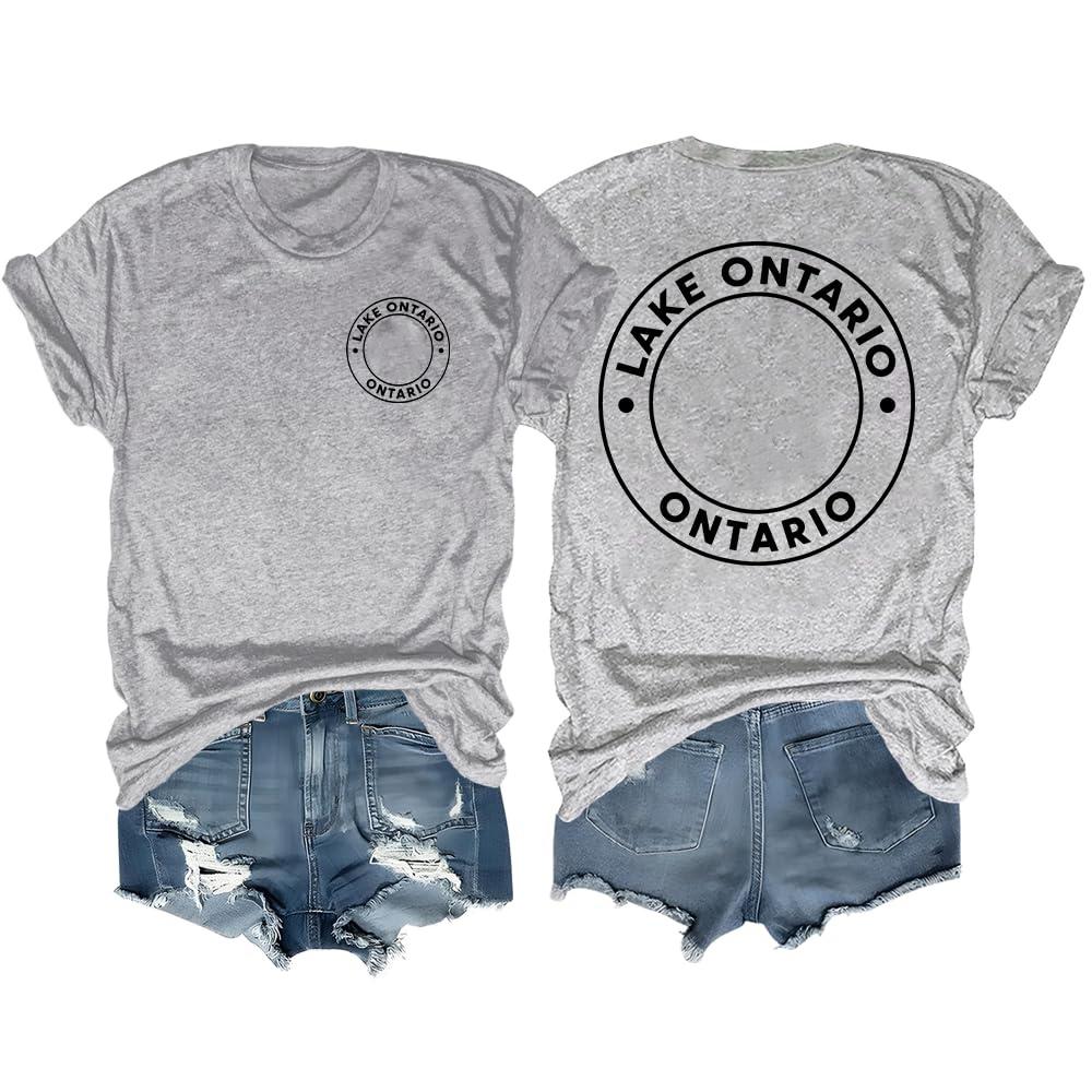 Men's and Women's Matching Fashion Casual Letter-Printed Round-neck Short-Sleeved T-Shirt Top